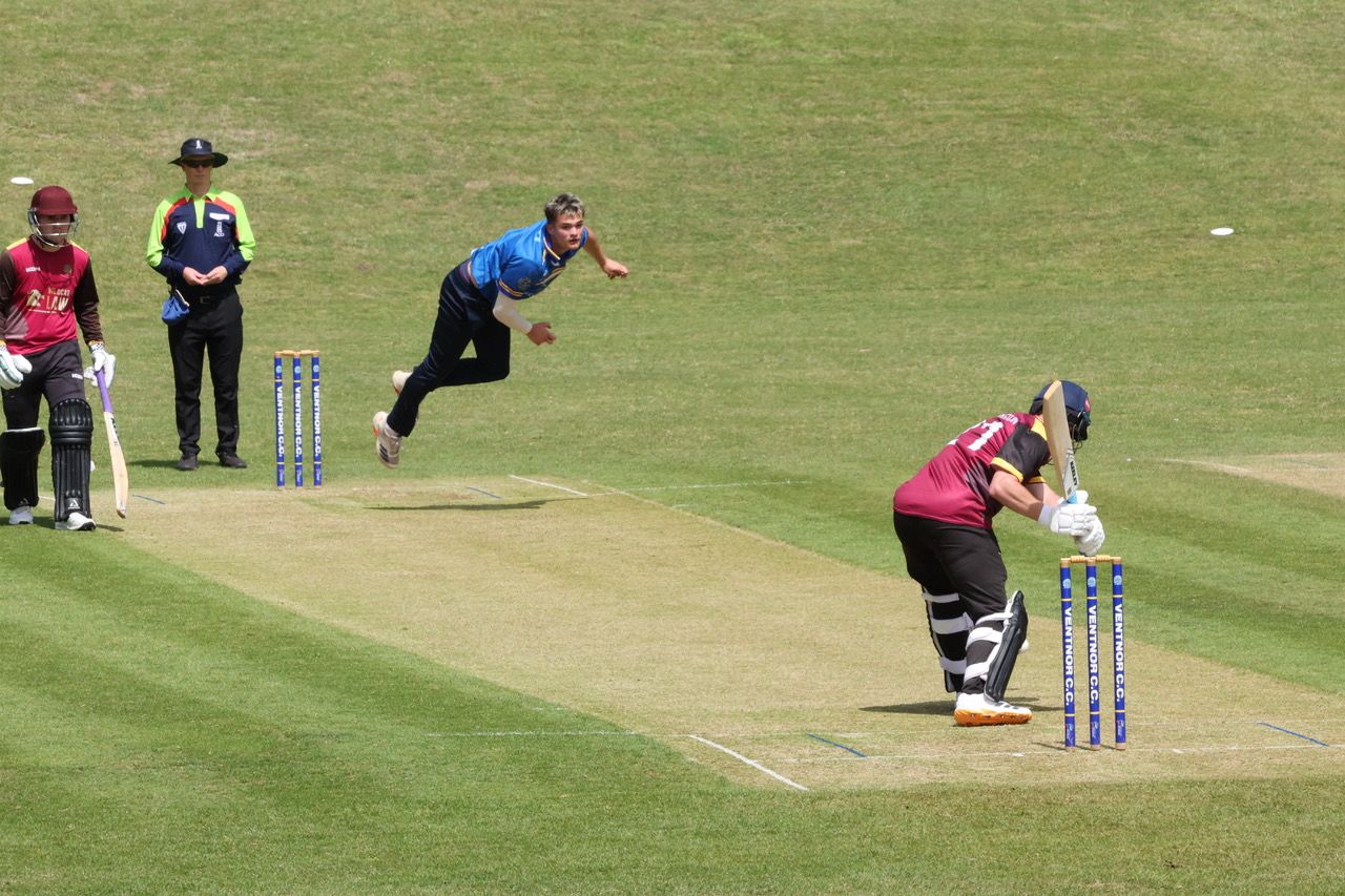 Archie Lucy in action against Fair Oak