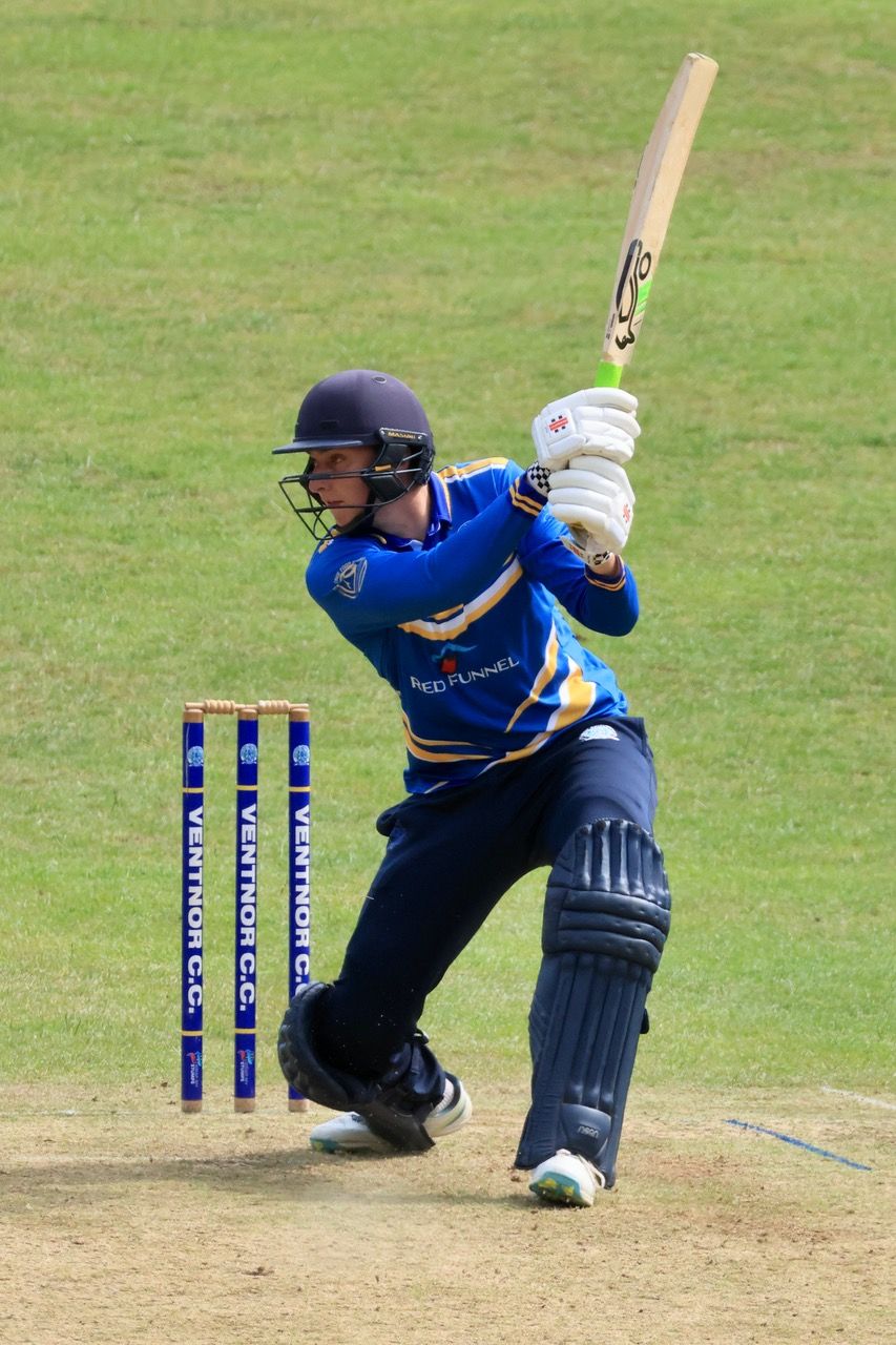 Dan Cox in action on his way to 57 against Havant